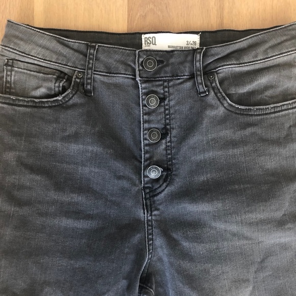 Pacsun RSQ High Rise Exposed Button Jean - Picture 3 of 4